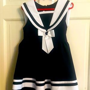 Sailor dress size 6 -like new